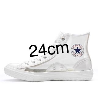 コンバース(CONVERSE)のCONVERSE オールスター クリアマテリアル 24cm クリア ホワイト(スニーカー)