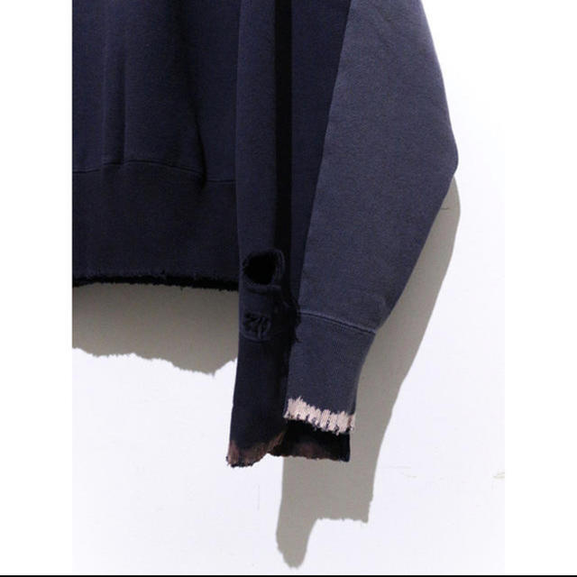 SUNSEA(サンシー)のstein OVERSIZED REBUILD SWEAT LS (NAVY) メンズのトップス(スウェット)の商品写真