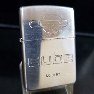 ジッポー(ZIPPO)の厳選中古❤03C'Zippo❤日産2代目CUBE❤シルバーコート♥送料無料(タバコグッズ)