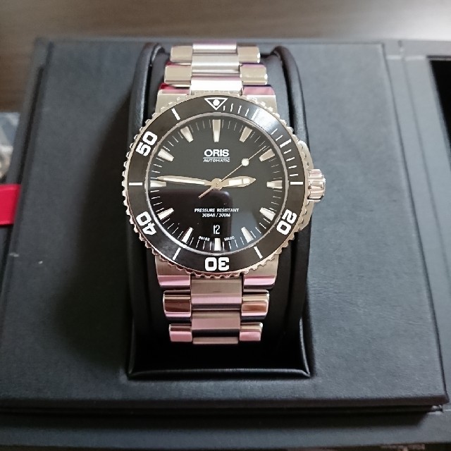 オリス ORIS 7653 アクイス デイト 自動巻き メンズ 良品 _767773