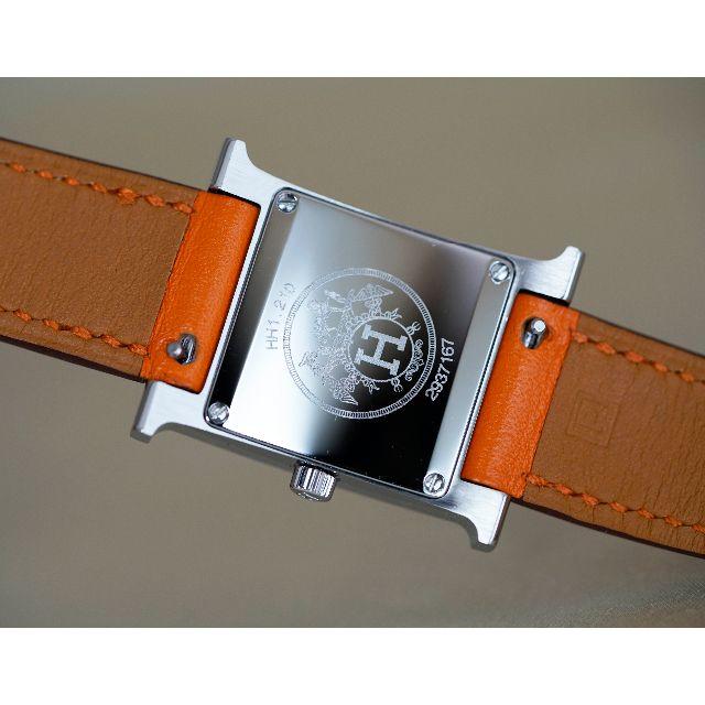美品 新型 エルメス Hウォッチ HH1.210 ホワイト レディース腕時計