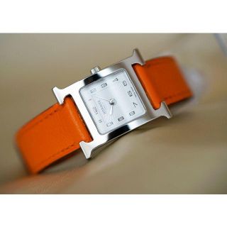 エルメス(Hermes)の美品 新型 エルメス Hウォッチ HH1.210 ホワイト レディース(腕時計)