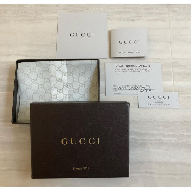 Gucci(グッチ)の《新品＆箱＆直営店カード付》GUCCI 名刺入れ メンズのファッション小物(名刺入れ/定期入れ)の商品写真
