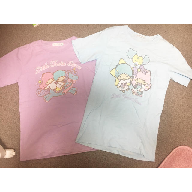 サンリオ(サンリオ)のTシャツ(キキララ)【2枚セット】 レディースのトップス(Tシャツ(半袖/袖なし))の商品写真