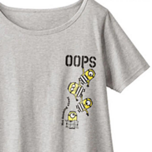 ミニオン(ミニオン)の新品 L ミニヨン Tシャツ 大人かわいい デザイン グレー レディースのトップス(Tシャツ(半袖/袖なし))の商品写真