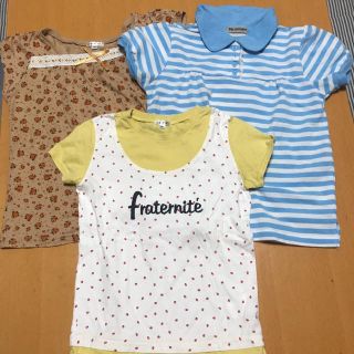 アーヴェヴェ(a.v.v)の女の子 140まとめ売り  Ｔシャツ3点【美品】(Tシャツ/カットソー)