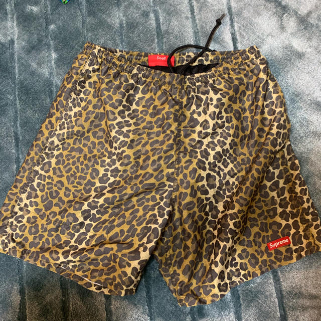 メンズsupreme water shorts 水着 S レオパード