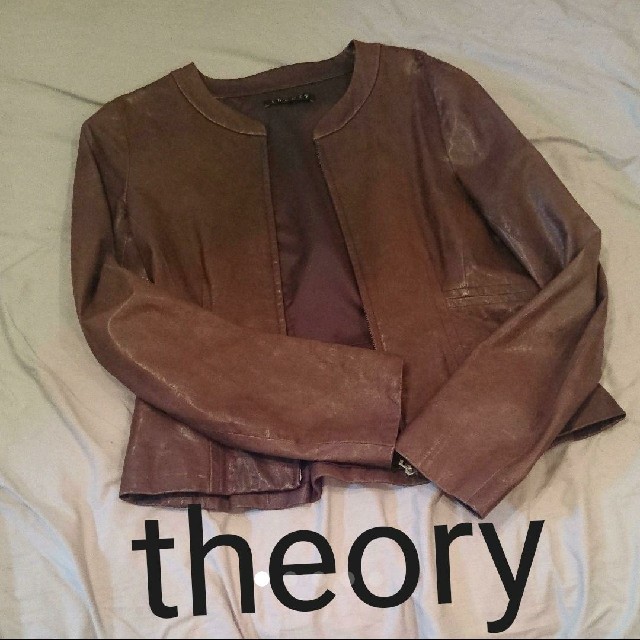 theory(セオリー)のtheory ラムレザー ライダース レディースのジャケット/アウター(ライダースジャケット)の商品写真
