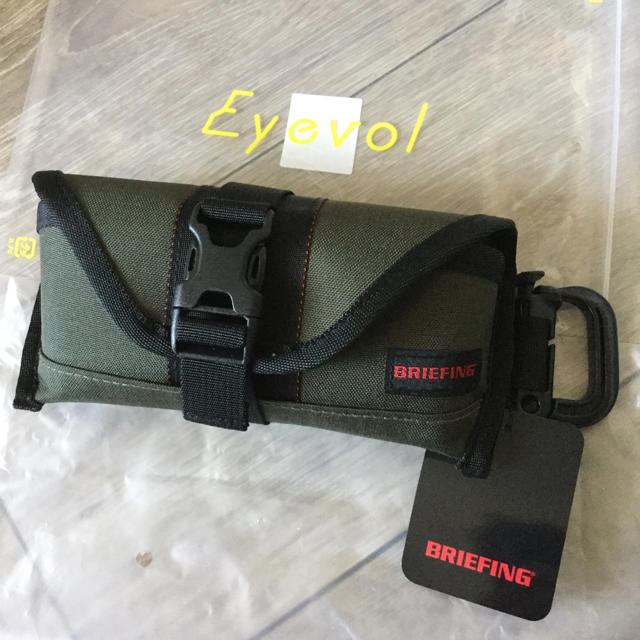 BRIEFING(ブリーフィング)のEyevol BRIEFING CASE 別注 ケース 緑系 eyevan 眼鏡 メンズのファッション小物(サングラス/メガネ)の商品写真