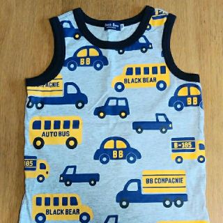 ミキハウス(mikihouse)のタンクトップ　120　ブラックベアー　ミキハウス　車柄　男の子(Tシャツ/カットソー)