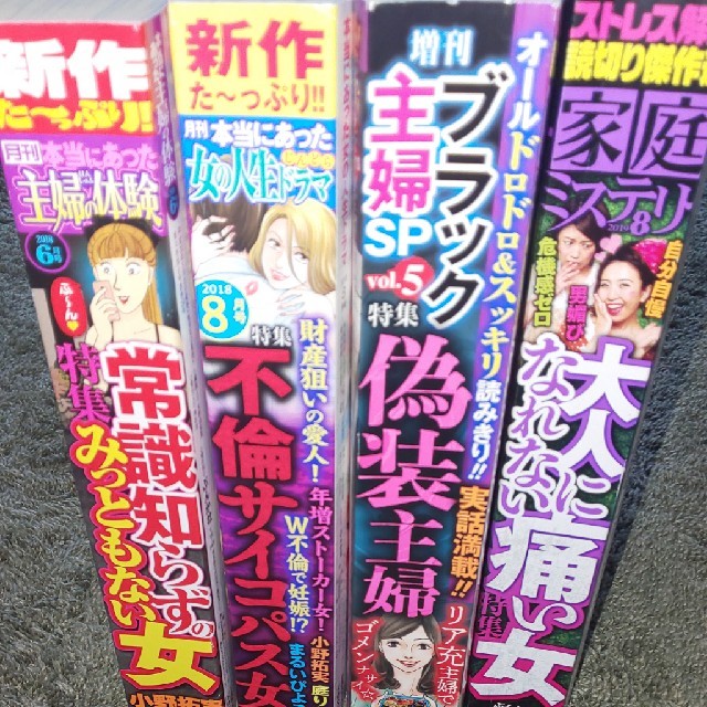 レディースコミック　4冊セット エンタメ/ホビーの漫画(女性漫画)の商品写真