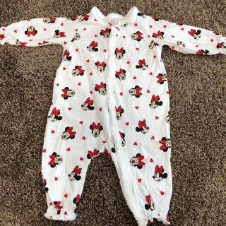 エイチアンドエム(H&M)の2-4months 60 ミニー ロンパース ディズニー ミニー 女の子(ロンパース)