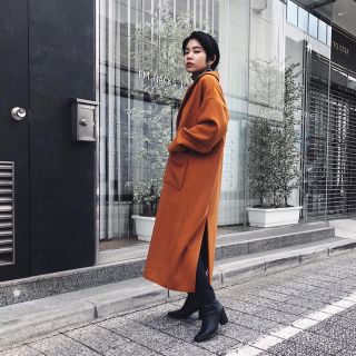リムアーク コート オレンジ 新品 36 ジャケット ロングコート