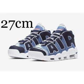 ナイキ(NIKE)のNIKE AIR MORE UPTEMP 27cm ナイキモアテン デニム(スニーカー)