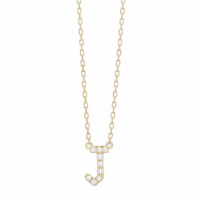 新品• 未使用】AHKAH イニシャルネックレスJ K18×ダイヤ 新品• 未使用】AHKAH イニシャルネックレスJ K18×ダイヤ