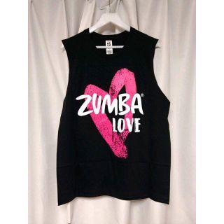 ズンバ(Zumba)の新品　未使用　正規品　ZUMBA　ズンバ　タンク　ノースリーブ　ブラック　M/L(Tシャツ(半袖/袖なし))