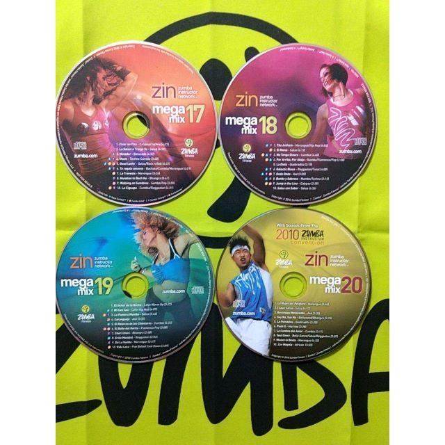 ZUMBA ズンバ MEGAMIX CD 17 18 19 20 4枚セット