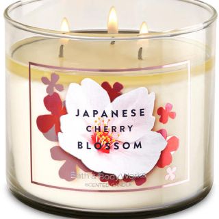 バスアンドボディーワークス(Bath & Body Works)の3芯キャンドル☆ジャパニーズチェリーブロッサム(キャンドル)