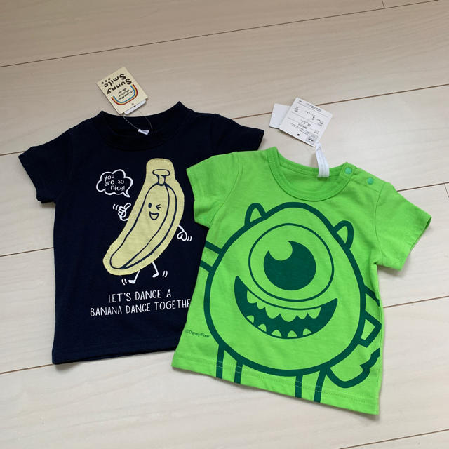 Disney(ディズニー)のTシャツ ２枚セット キッズ/ベビー/マタニティのベビー服(~85cm)(Ｔシャツ)の商品写真