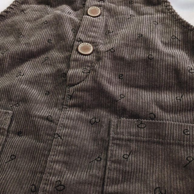 ZARA KIDS(ザラキッズ)の秋支度 ザラベビー ジャンパースカート 80 値下げしました！ キッズ/ベビー/マタニティのベビー服(~85cm)(スカート)の商品写真