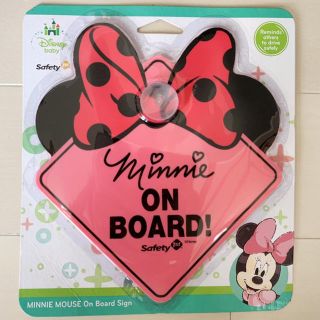 ディズニー(Disney)の期間限定値下げ 新品 ミニーちゃん ディズニー カーサイン ベイビー コストコ(車内アクセサリ)