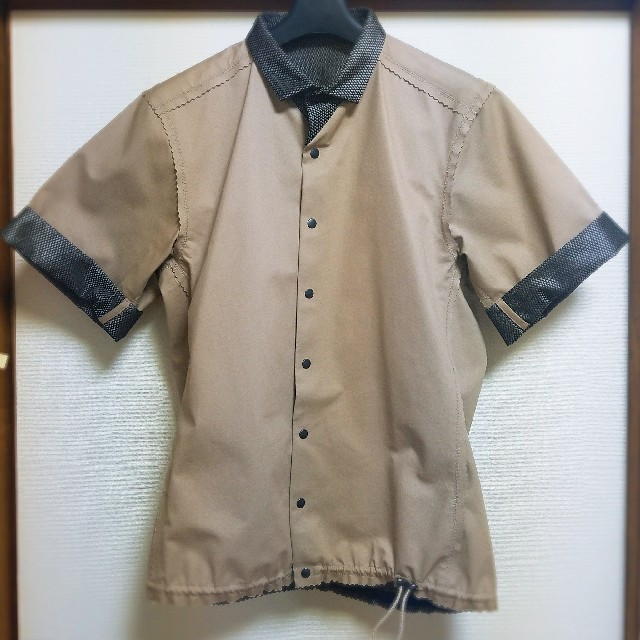 kolor 15ss コットンメッシュボンディングシャツ