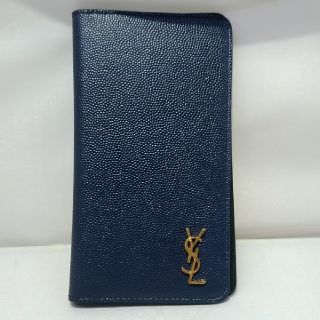 イヴサンローランボーテ(Yves Saint Laurent Beaute)のYVES SAINT LAURENT　iphone X  ケース 青(iPhoneケース)