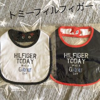 トミーヒルフィガー(TOMMY HILFIGER)の新品未使用 タグ付 トミーフィルフィガー tommy よだれかけ スタイ(ベビースタイ/よだれかけ)