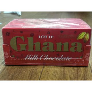 【LOTTE】 Ghana ミルクチョコレート　10枚セット(菓子/デザート)