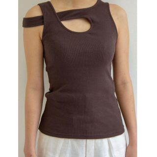 ビューティアンドユースユナイテッドアローズ(BEAUTY&YOUTH UNITED ARROWS)のリトルスージー 変形タンク Crossing Strap Design Tank(タンクトップ)