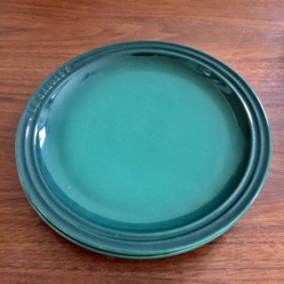 ルクルーゼ(LE CREUSET)のル・クルーゼ グリーン平皿23cm 2客セット(食器)