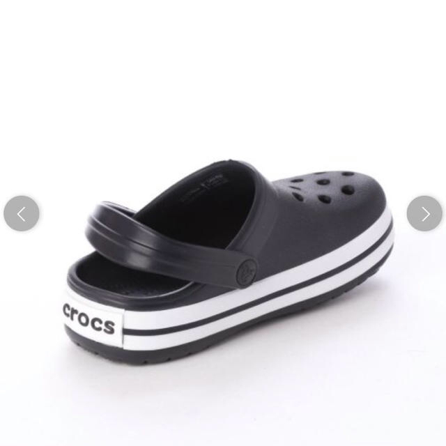 crocs(クロックス)の【新品】今期正規購入！crocsクロックス★人気バンドキッズ★ブラック黒J３ キッズ/ベビー/マタニティのキッズ靴/シューズ(15cm~)(サンダル)の商品写真