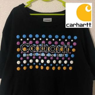 カーハート(carhartt)の【希少】カーハート ロゴ Tシャツ 水玉 カラフル ビッグサイズ(Tシャツ/カットソー(半袖/袖なし))