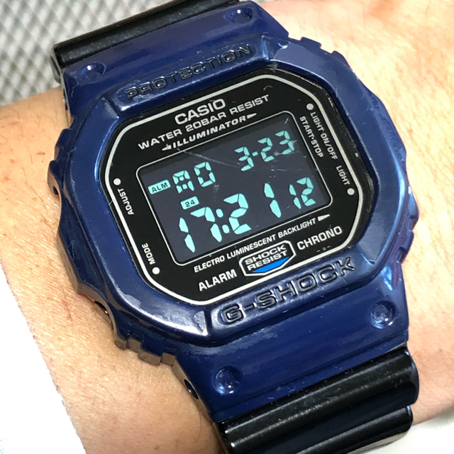 G-SHOCK - G-SHOCK/限定/DW-5600/ブラック/ブルー/TOKYO/バイカラーの