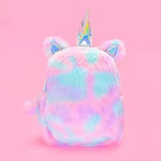 ユニコーンもこもこリュック ピンク(リュック/バックパック)