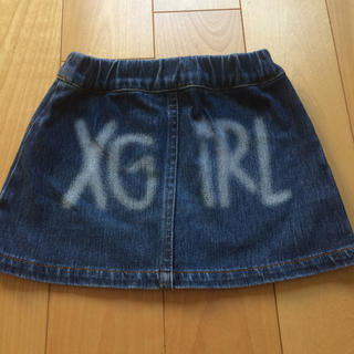 エックスガールステージス(X-girl Stages)のエックスガール キッズ デニムスカート 3T(スカート)