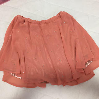 イング(INGNI)のピンクオレンジスカート(ひざ丈スカート)