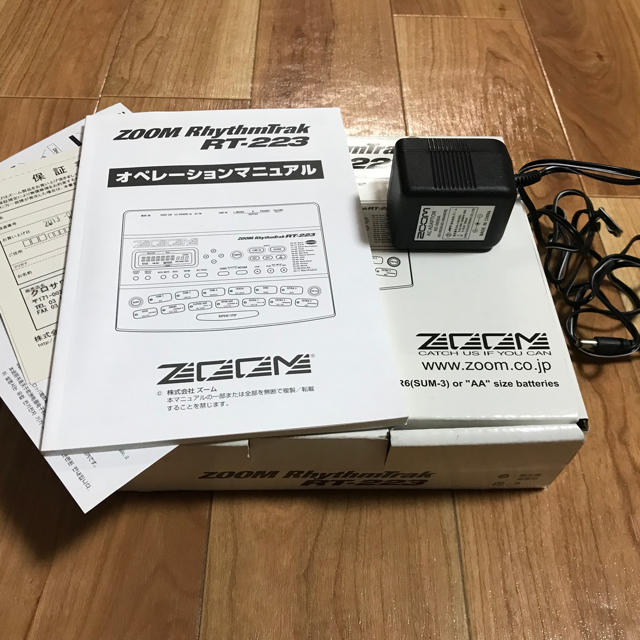 Zoom(ズーム)のリズムマシン ZOOM RT-223 ズーム 付属品完備 美品 楽器のDTM/DAW(その他)の商品写真