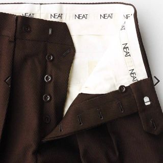 NEAT Cotton Kersey WIDE [BROWN] 44(スラックス)