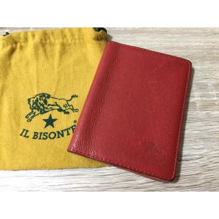 イルビゾンテ(IL BISONTE)の正規品 良品◆収納枚数多め イルビゾンテ イタリアンレザー 本革 パスケース(名刺入れ/定期入れ)