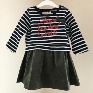 【ひろ様専用】新品 Chou Chou Mine♡ 秋冬 ワンピース 95cm(ワンピース)