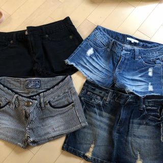 イング(INGNI)の美品 デニム ショートパンツ ミニスカート 4点セット(ショートパンツ)