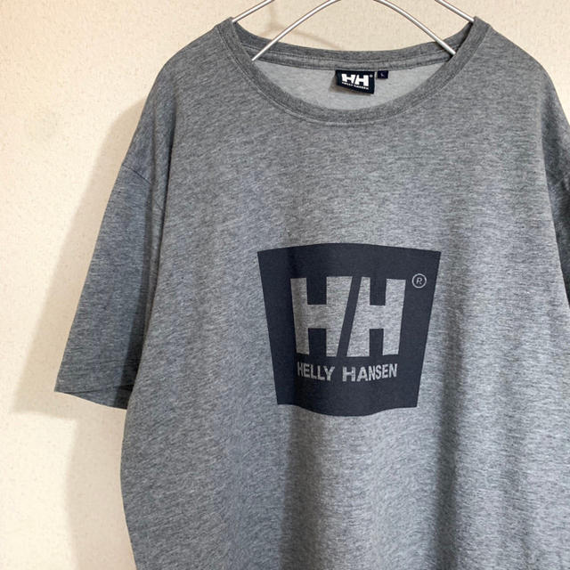 HELLY HANSEN(ヘリーハンセン)のヘリーハンセン Lサイズ  ボックスロゴ Tシャツ レディースのトップス(Tシャツ(半袖/袖なし))の商品写真