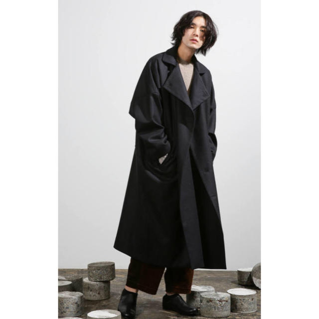 Dulcamara 18AW フラノダブルロングコート-