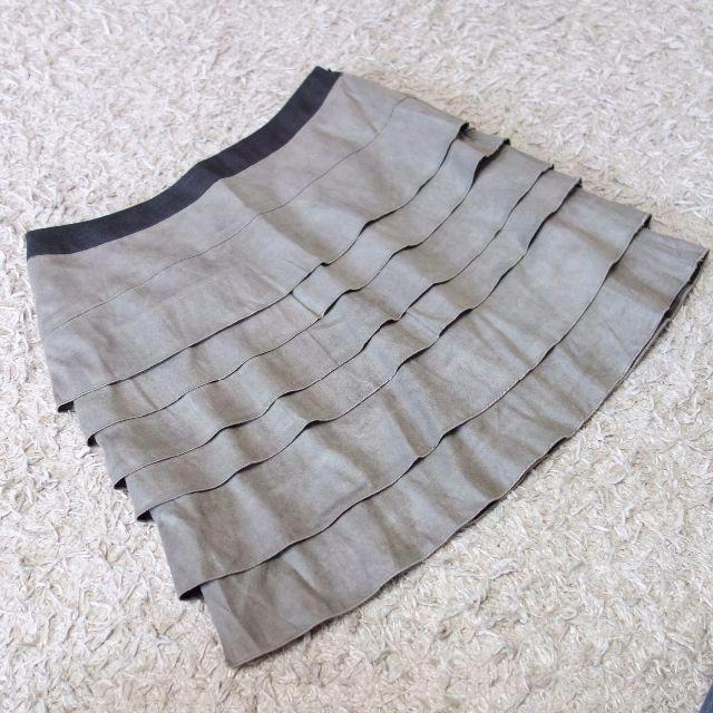 URBAN RESEARCH(アーバンリサーチ)のURBAN RESEARCH/スエード調ティアードスカート レディースのスカート(ミニスカート)の商品写真