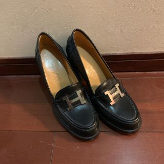 エルメス(Hermes)のご専用未使用 裏張り済み エルメス ヒールローファー 35ハーフ(ハイヒール/パンプス)