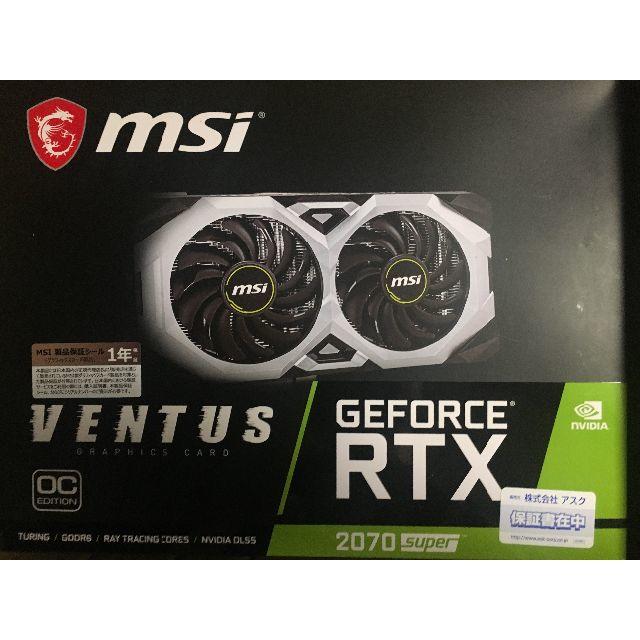 PCパーツ新品未使用 MSI GeForce RTX 2070 SUPER