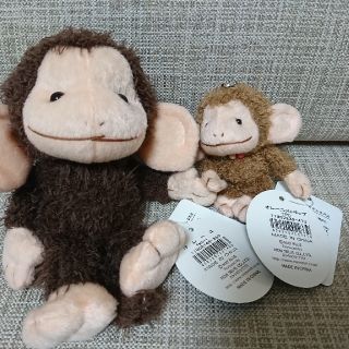 モンスイユ サル ぬいぐるみ 中古品 オレーユ 3こセット ② 【驚きの