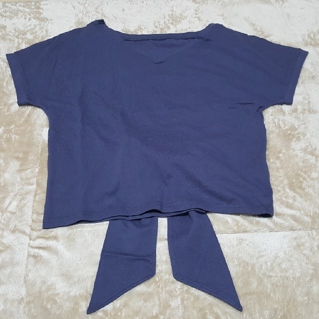 PROPORTION BODY DRESSING(プロポーションボディドレッシング)の★新品未使用★ブランシック 後ろリボンしばりTOPS ブルー レディースのトップス(カットソー(半袖/袖なし))の商品写真