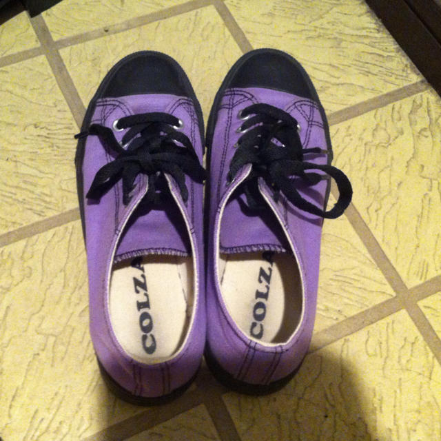 紫 ＊ スニーカー レディースの靴/シューズ(スニーカー)の商品写真